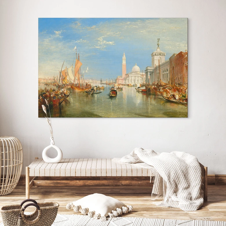 Wandbild Turner - Venedig, Dogana und S. Giorgio Maggiore - Alu-Dibond 