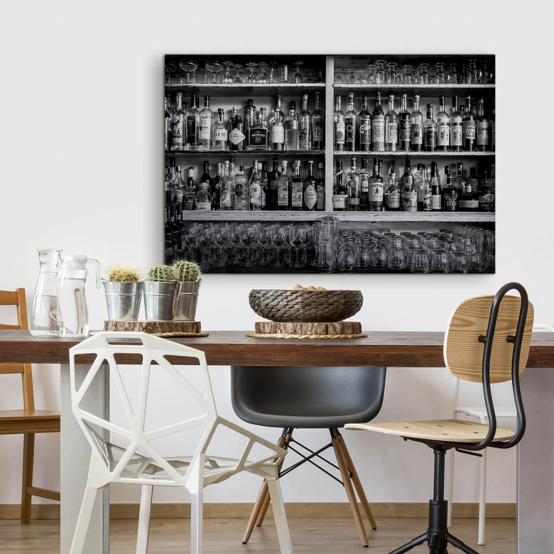 Alu-Dibond Bild Klein - The Classic Bar 