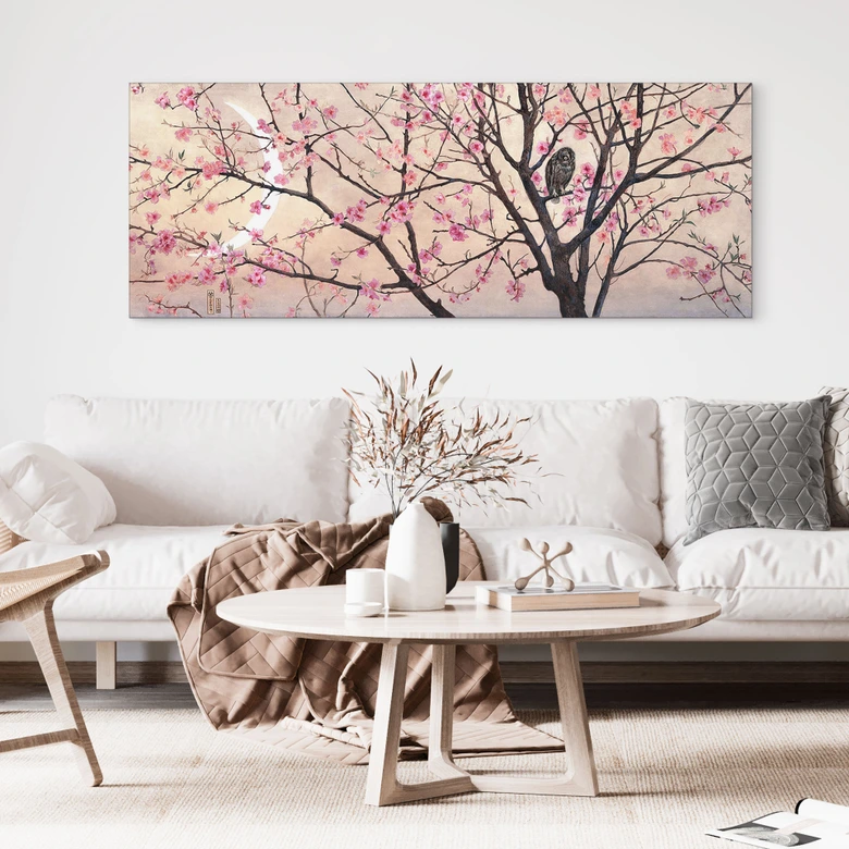 Wanddecoratie Primavera - Coleman - aluminium dibond panorama 