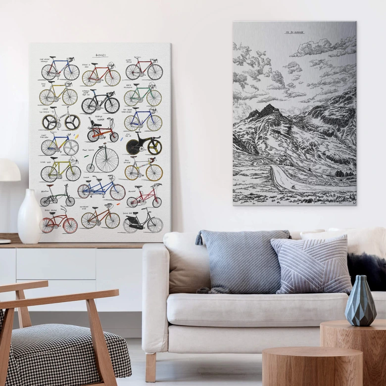 Tableau en Alu-Dibond effet argenté - Sparshott - Col du Glandon 