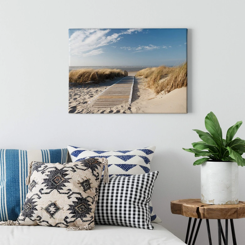 Canvas print – to the beach 