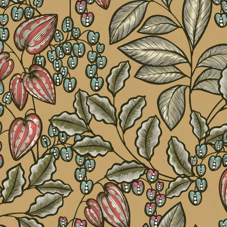 Architects Paper Vliestapete Floral Impression Blumentapete floral gelb, grün, blau, rot, blau 