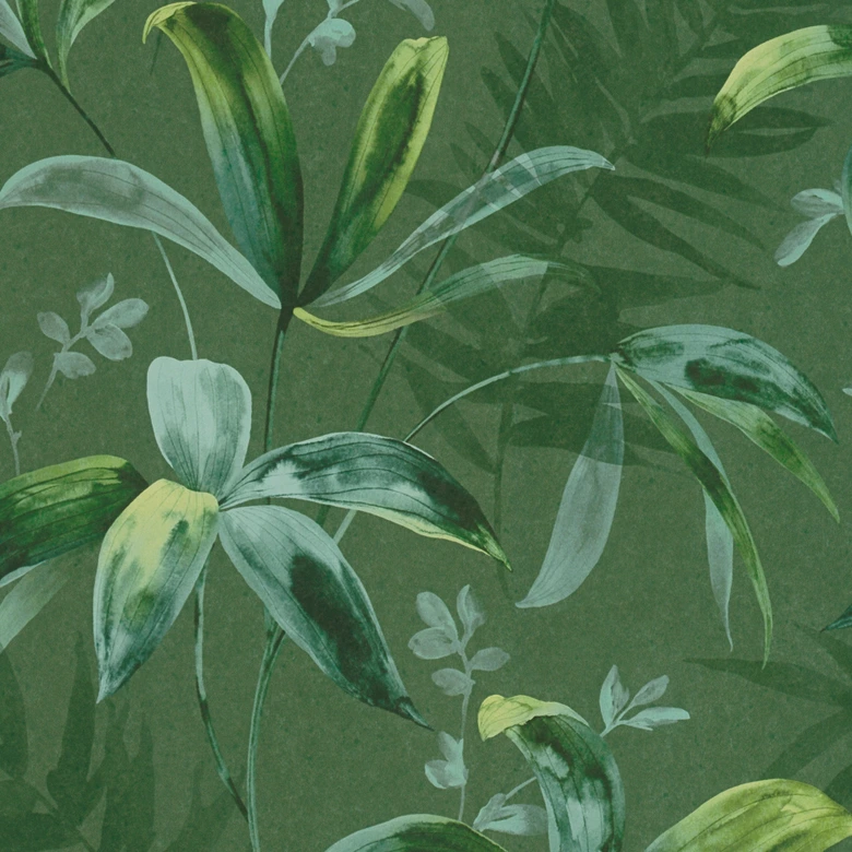 Architects Paper Vliestapete Jungle Chic Dschungeltapete Palmentapete grün 