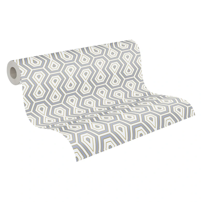 Architects Paper Jungle Chic - Papier peints rétro/vintage, gris 