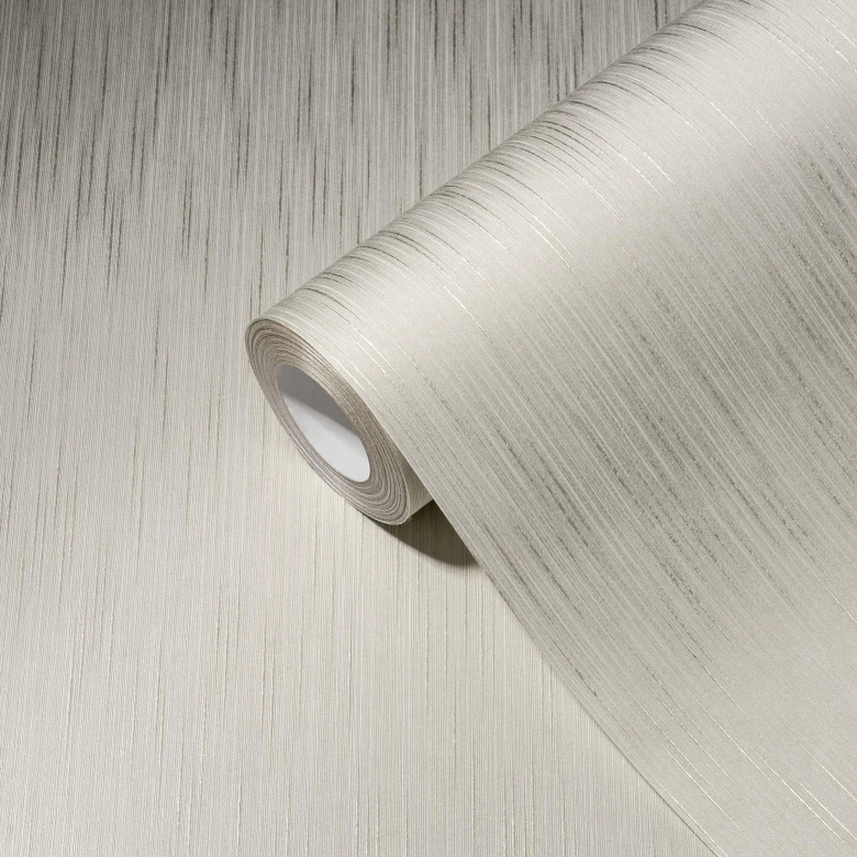 Architects Paper Textiltapete Metallic Silk Unitapete einfarbig grau 
