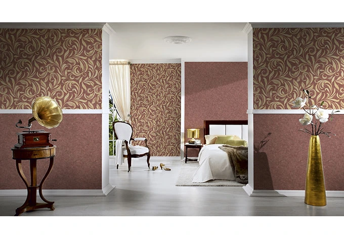 Architects Paper Vliestapete Nobile Blumentapete floral beige, metallic, rot 