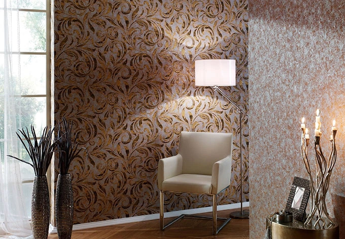 Architects Paper Nobile Papier peint, Or, Marron, Noir 