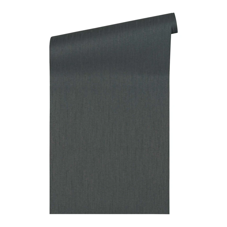 non-woven wallpaper black textile look - textile wallpaper with design  