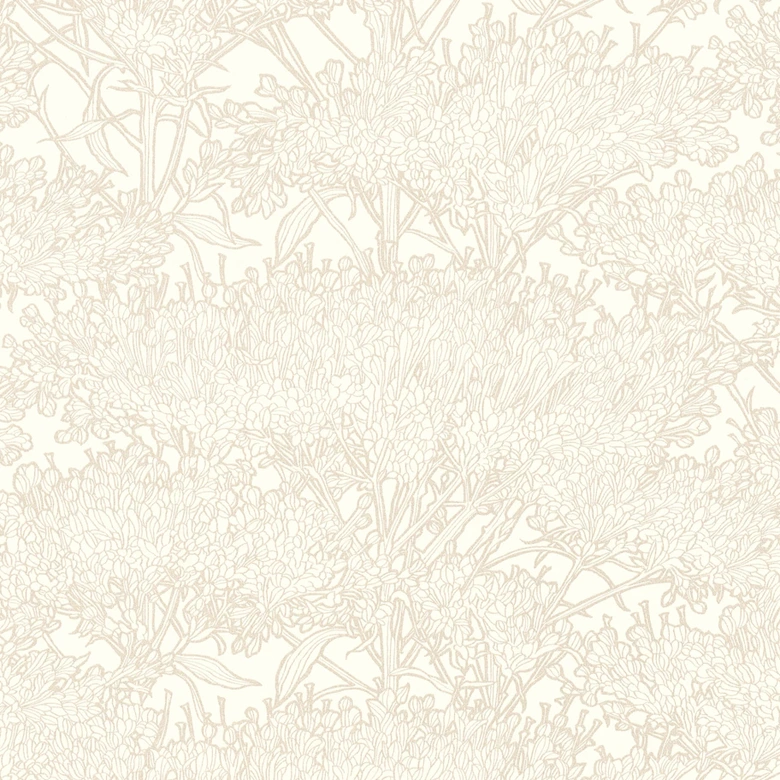 Architects Paper Papier Peint Design Absolutely Chic Floral Creme Or Gris  