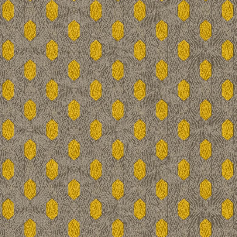 Architects Paper Vliestapete Absolutely Chic grafische Tapete braun, gelb, grau 