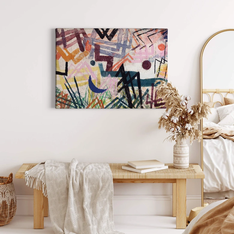 Leinwandbild Klee - Spiel der Kräfte einer Lechlandschaft 