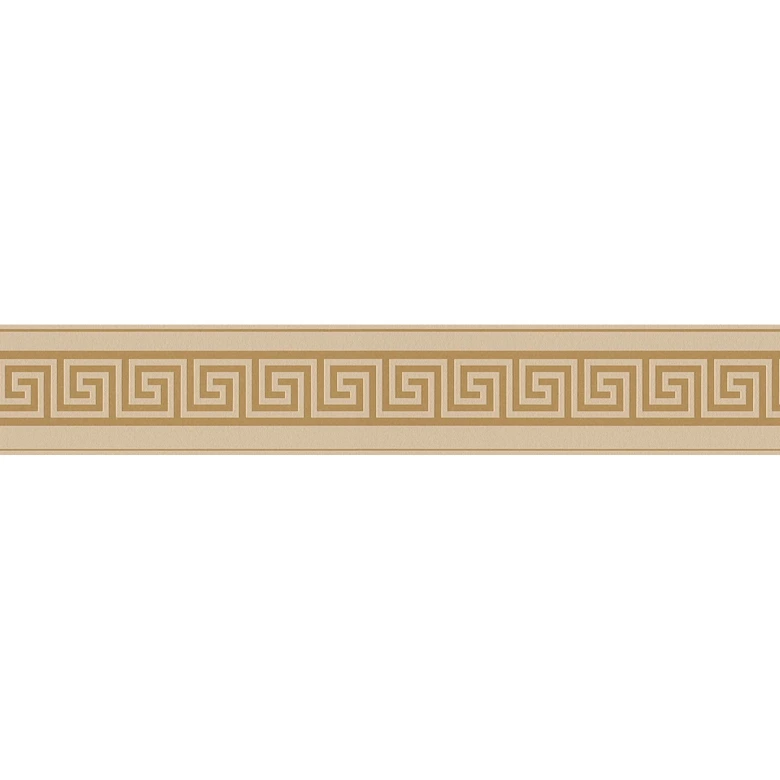 A.S. Création selbstklebende Bordüre Only Borders Mäander braun, metallic 
