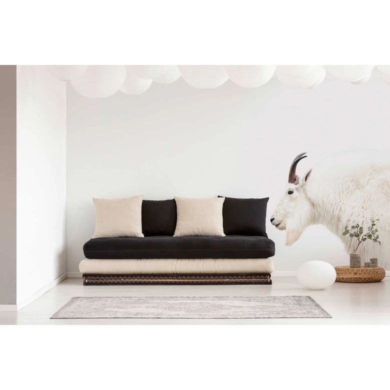 Livingwalls Fototapete ARTist Mountain Goat mit Schneeziege braun, weiß 