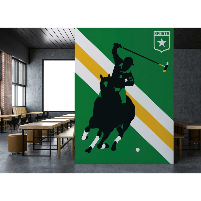 Livingwalls Fotobehang ARTist Horse Polo  