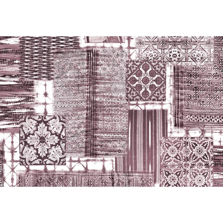 Architects Paper Papier peint photo Atelier 47 Patchwork oriental taupe, violet 