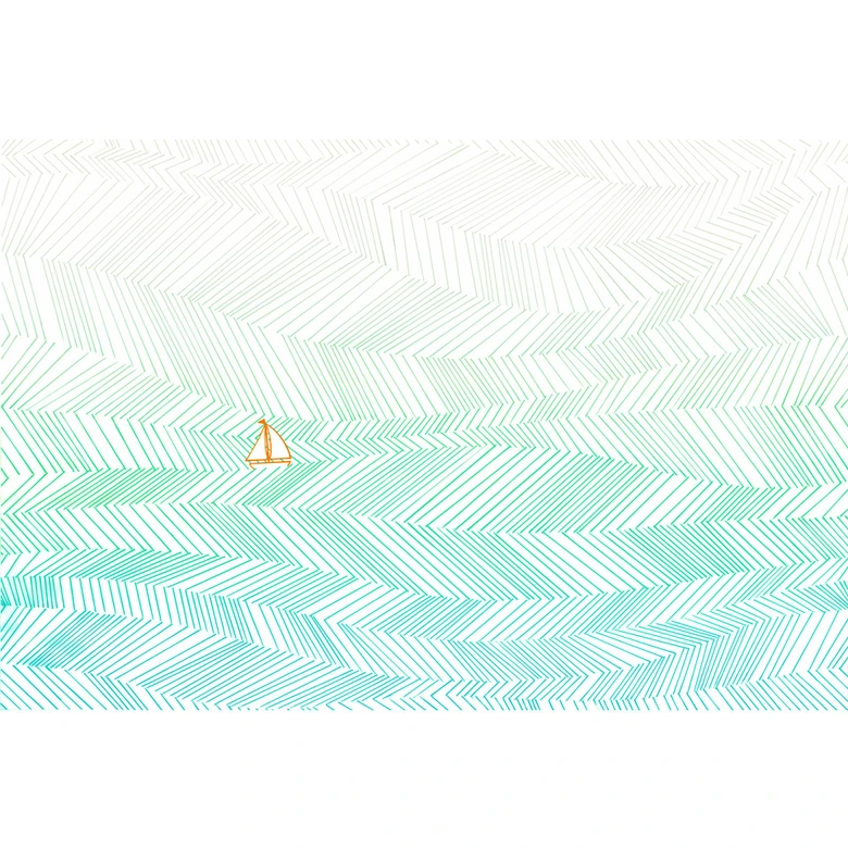 Fototapete Atelier 47 Waves Artwork Meer - Architects Paper  