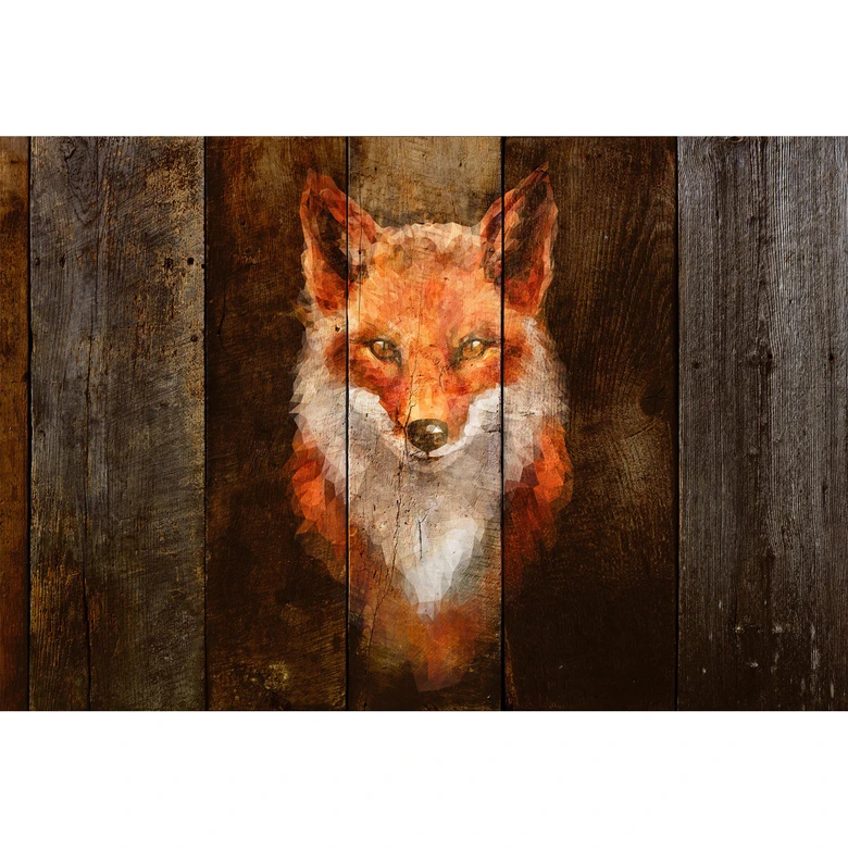 Fototapete Atelier 47 Polygon Fox Tiere - Architects Paper 