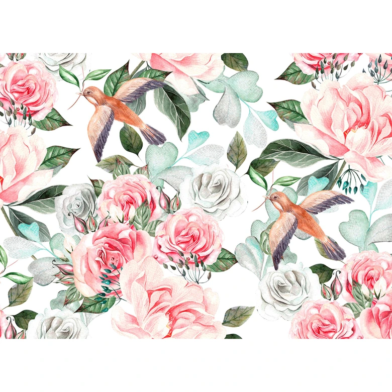 Livingwalls Fototapete Designwalls Paradise Blumen 
