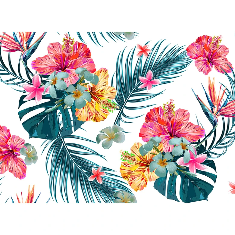Livingwalls Fototapete Designwalls Tropical Art Blumen 