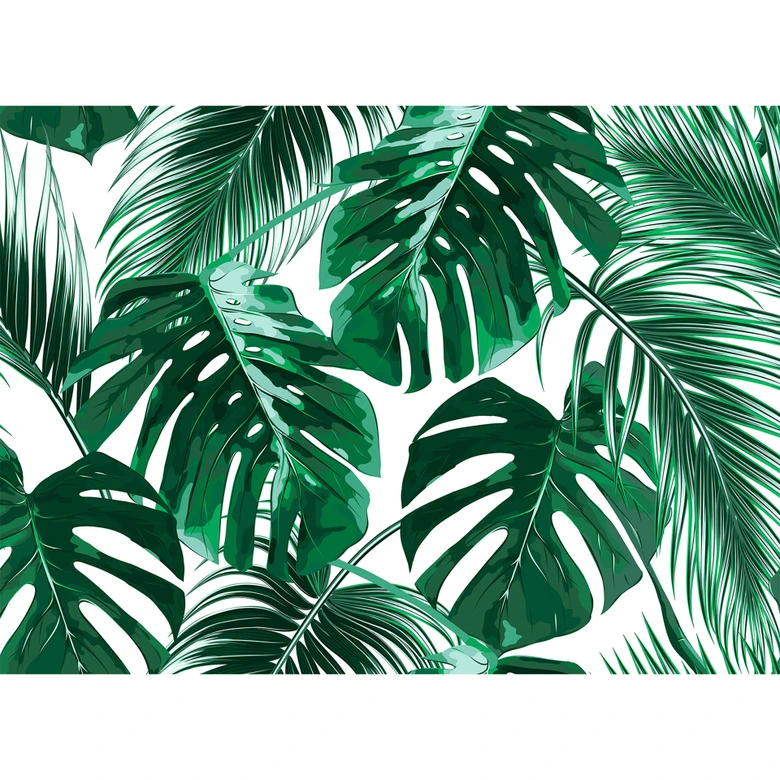 Livingwalls Fototapete Designwalls Palm Leaves Dschungel 