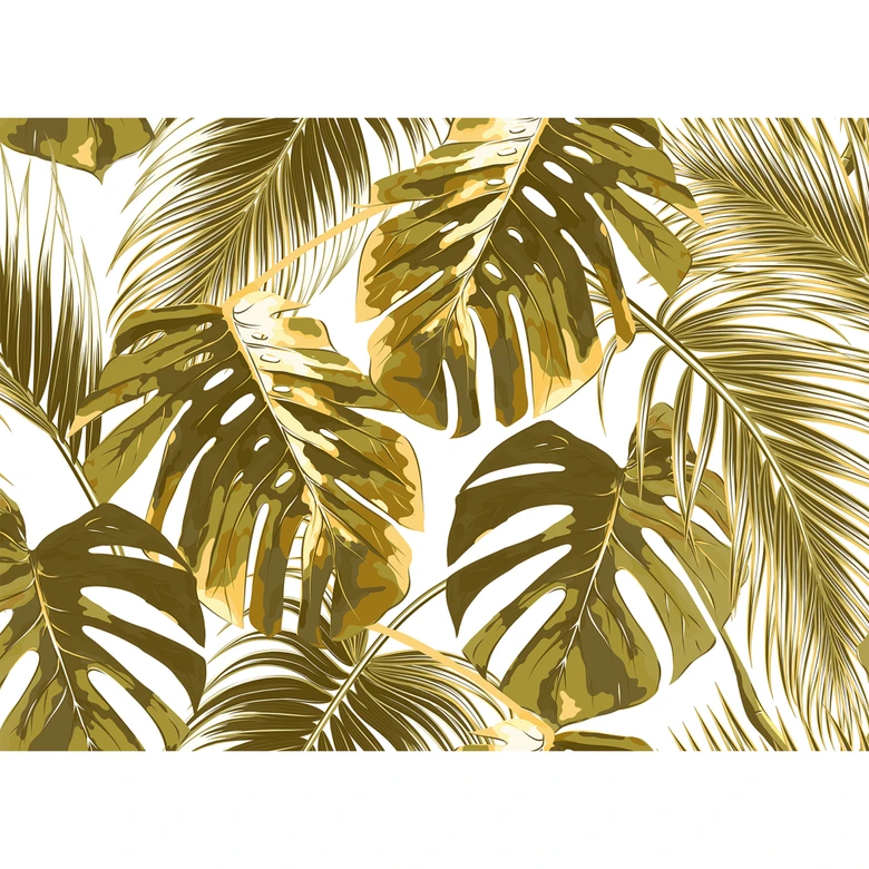 Livingwalls Fototapete Designwalls Palm Leaves Dschungel 