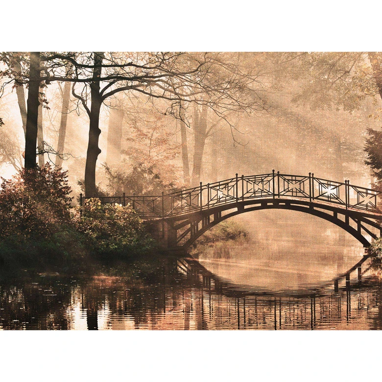 Livingwalls Fototapete Designwalls Park Bridge Wald 