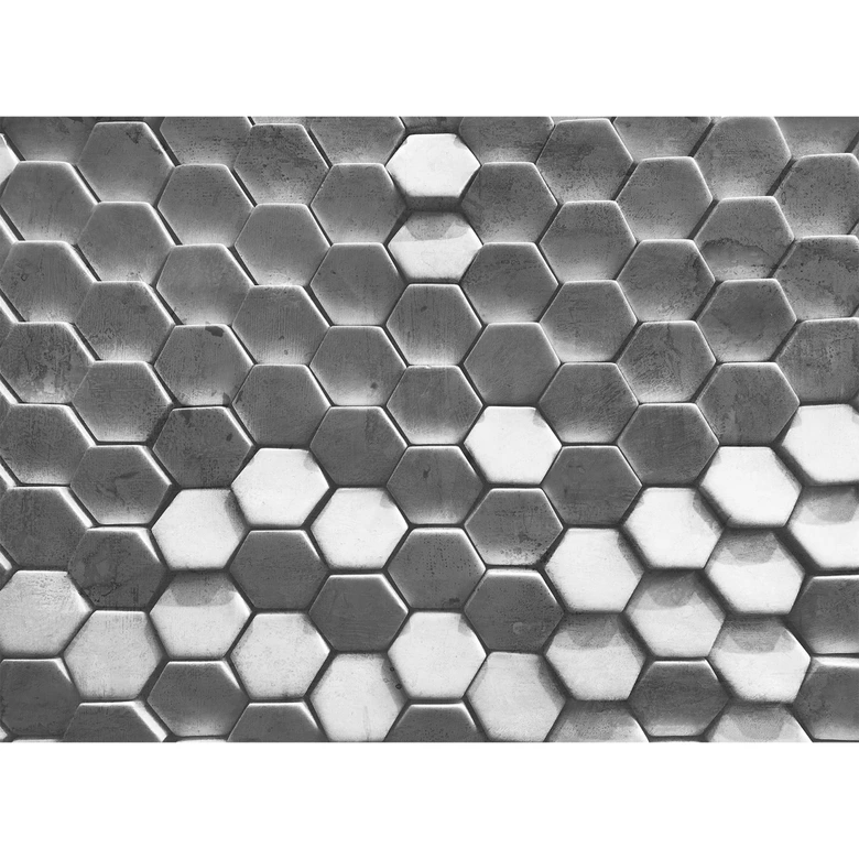 Livingwalls Fotobehang Designwalls Hexagon Surface 