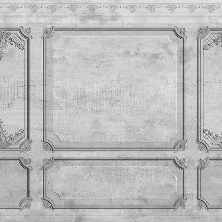 Fototapete Architektur WallPaneling1 in grau - Vliestapete Designwalls 2 - 2,55 x 3,5 m 