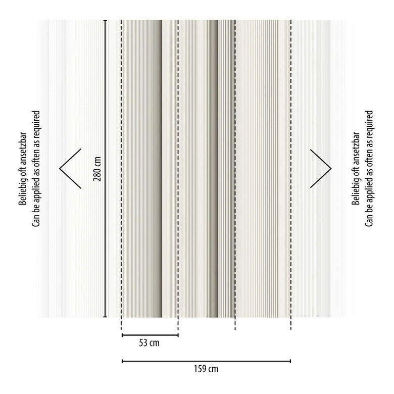 Papier peint photo 3D rayures en beige blanc - papier peint intissé moderne - papier peint salon 