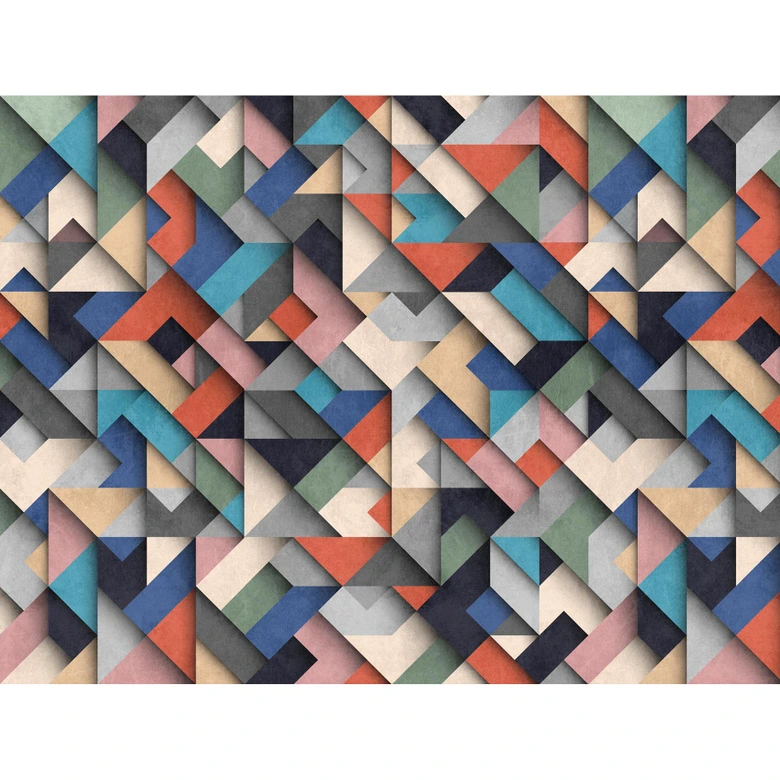 Livingwalls 3D Tapete Metropolitan Stories THE WALL Vliestapete geometrisch bunt 