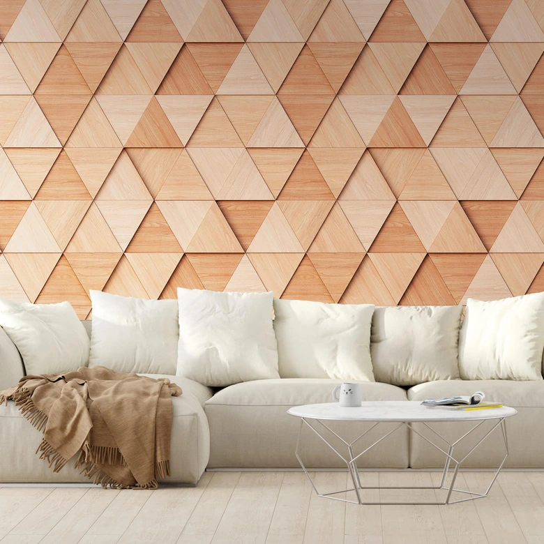 Livingwalls 3D Tapete Metropolitan Stories THE WALL Vliestapete geometrisch beige 
