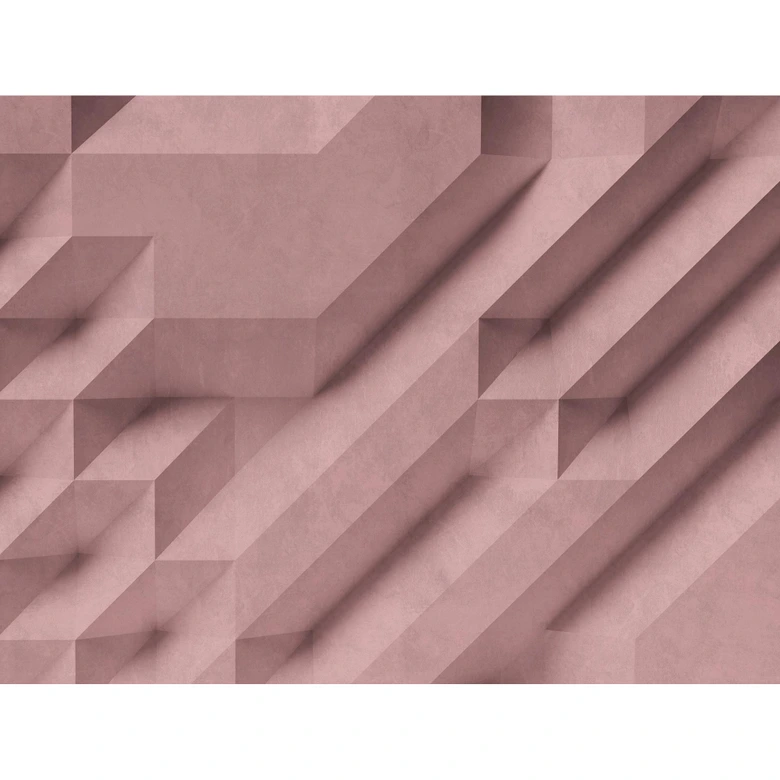Livingwalls 3D Tapete Metropolitan Stories THE WALL Vliestapete geometrisch rosa 
