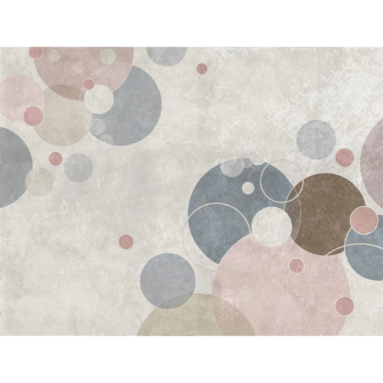 Livingwalls Tapete mit Kreisen Metropolitan Stories THE WALL Vliestapete gepunktet grau, beige 