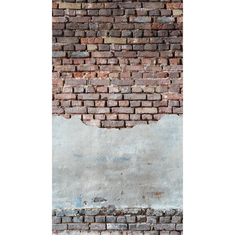 Livingwalls Tapete in Steinoptik Metropolitan Stories THE WALL Vliestapete Backstein rot, grau 