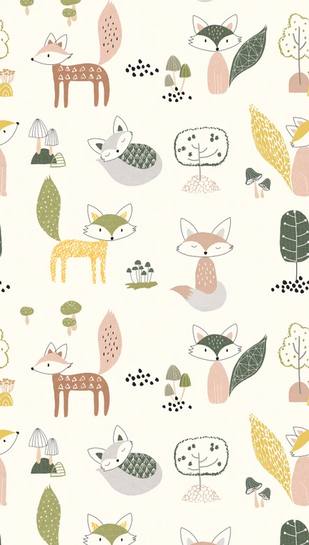 papier peint chambre enfant crème multicolore - papier peint intissé art pour enfants Livingwalls - mat et lisse 