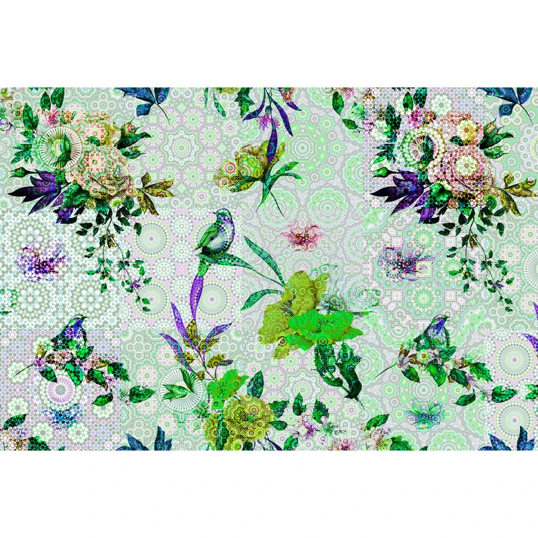 Livingwalls Photo Wallpaper Walls by Patel mosaic garden 1 