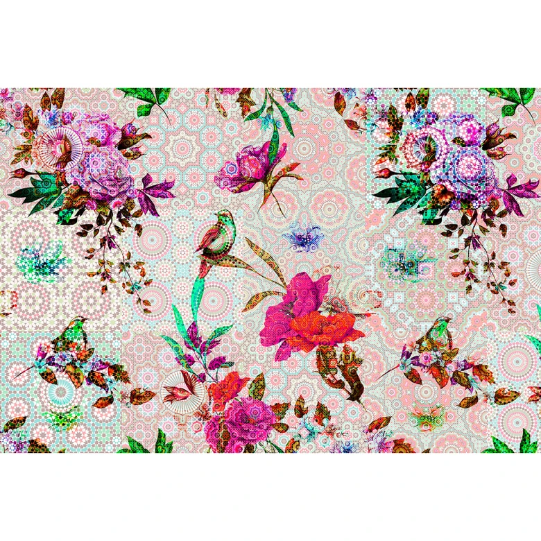 Livingwalls Fototapete Walls by Patel mosaic garden 2 
