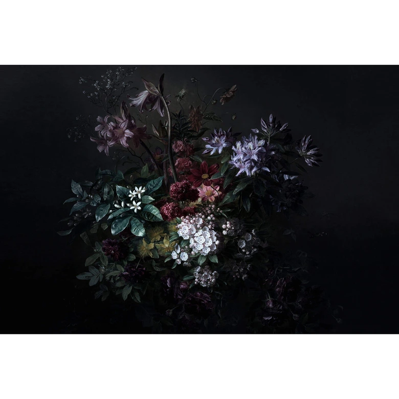 Livingwalls Fototapete Walls by Patel bouquet noir 2 