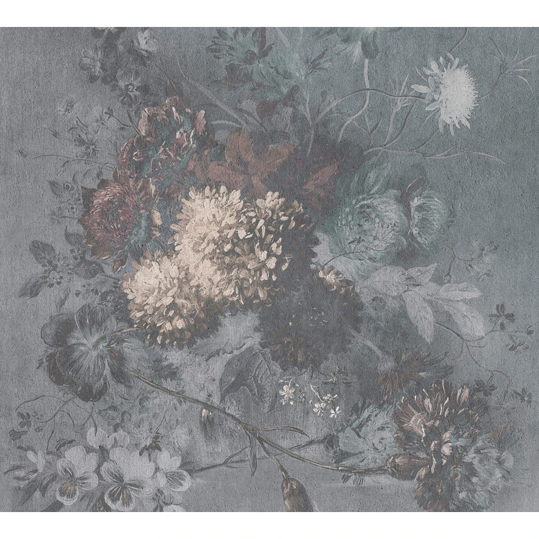 Livingwalls Fototapete Walls by Patel bouquet gris 1 