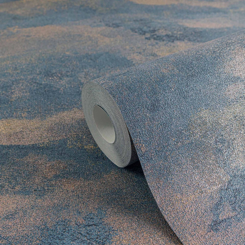 Papier peint dégradé abstrait bleu multicolore - papier peint intissé  