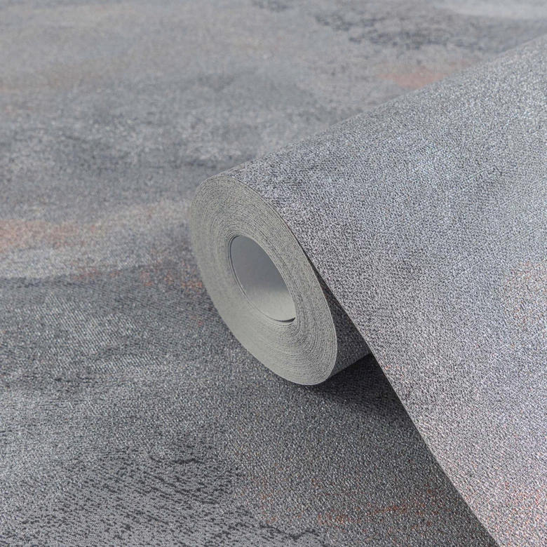 Papier peint dégradé gris anthracite - papier peint intissé abstrait avec structure  