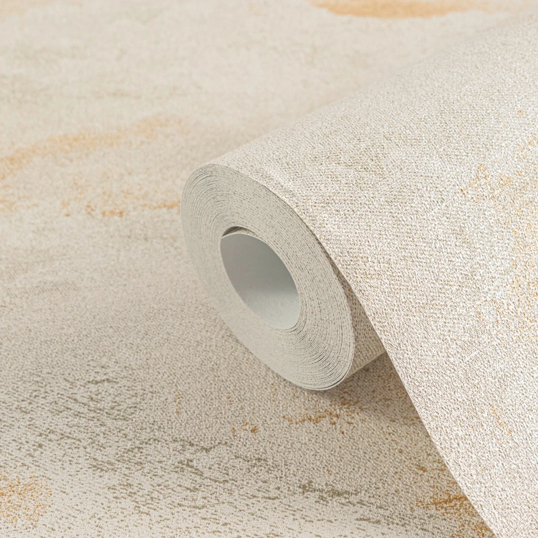 Papier peint dégradé Beige Crème - Abstract Papier peint intissé clair avec structure 