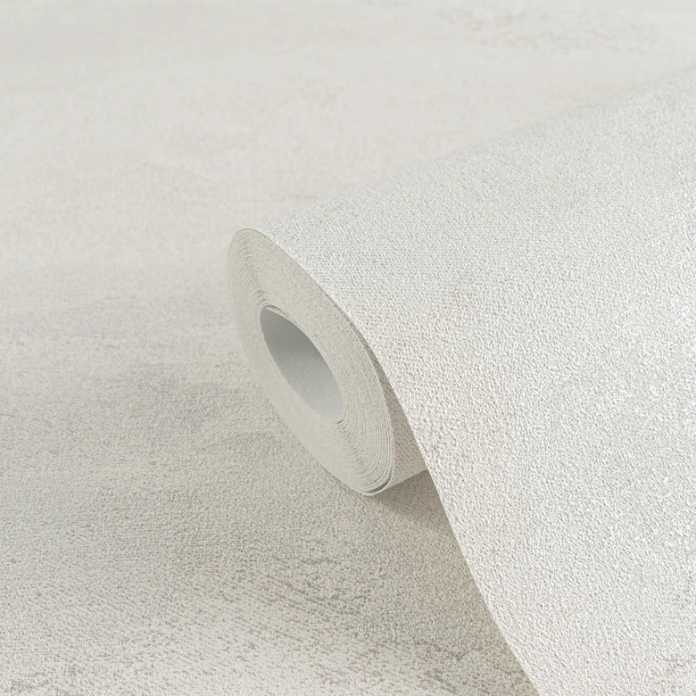 Papier peint dégradé Blanc Gris - Papier peint intissé clair avec structure - moderne & discret 