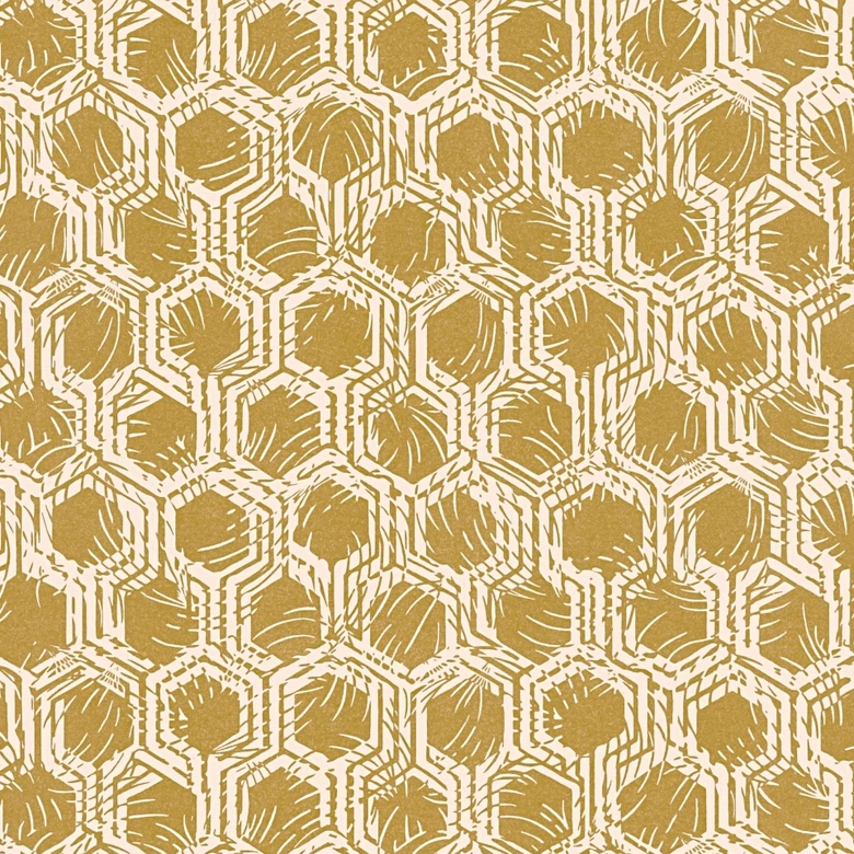 Architects Paper Vliestapete Alpha geometrische Tapete beige, metallic 
