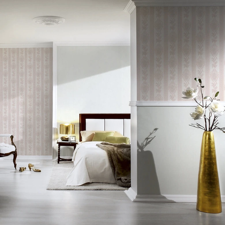 A.S. Création wallpaper Belle Epoque white 