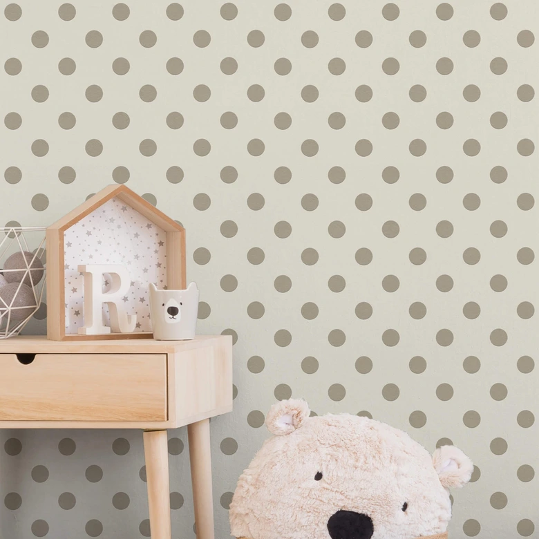 A.S. Création Vliestapete Boys and Girls Kinderzimmertapete gepunktet beige, rosa, weiß 