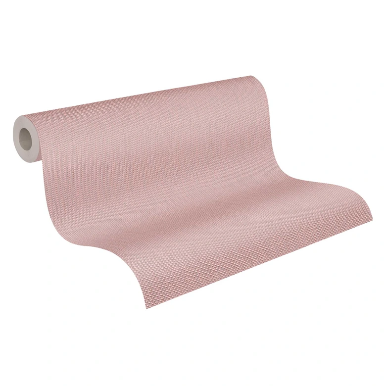Textured wallpaper glitter effect pink silver - plain textured wallpaper - non-woven wallpaper 