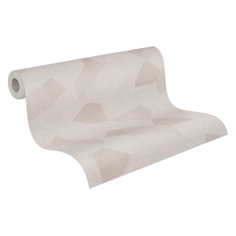 Non-woven wallpaper geometric shapes gray white wallpaper wallpaper geometric 