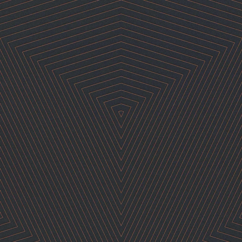 Daniel Hechter Vliestapete geometrische Tapete schwarz, bronze 