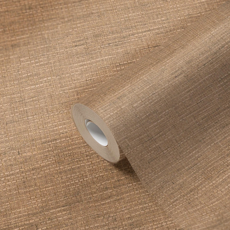 Livingwalls Tapete in Textil Optik Desert Lodge Vliestapete braun 